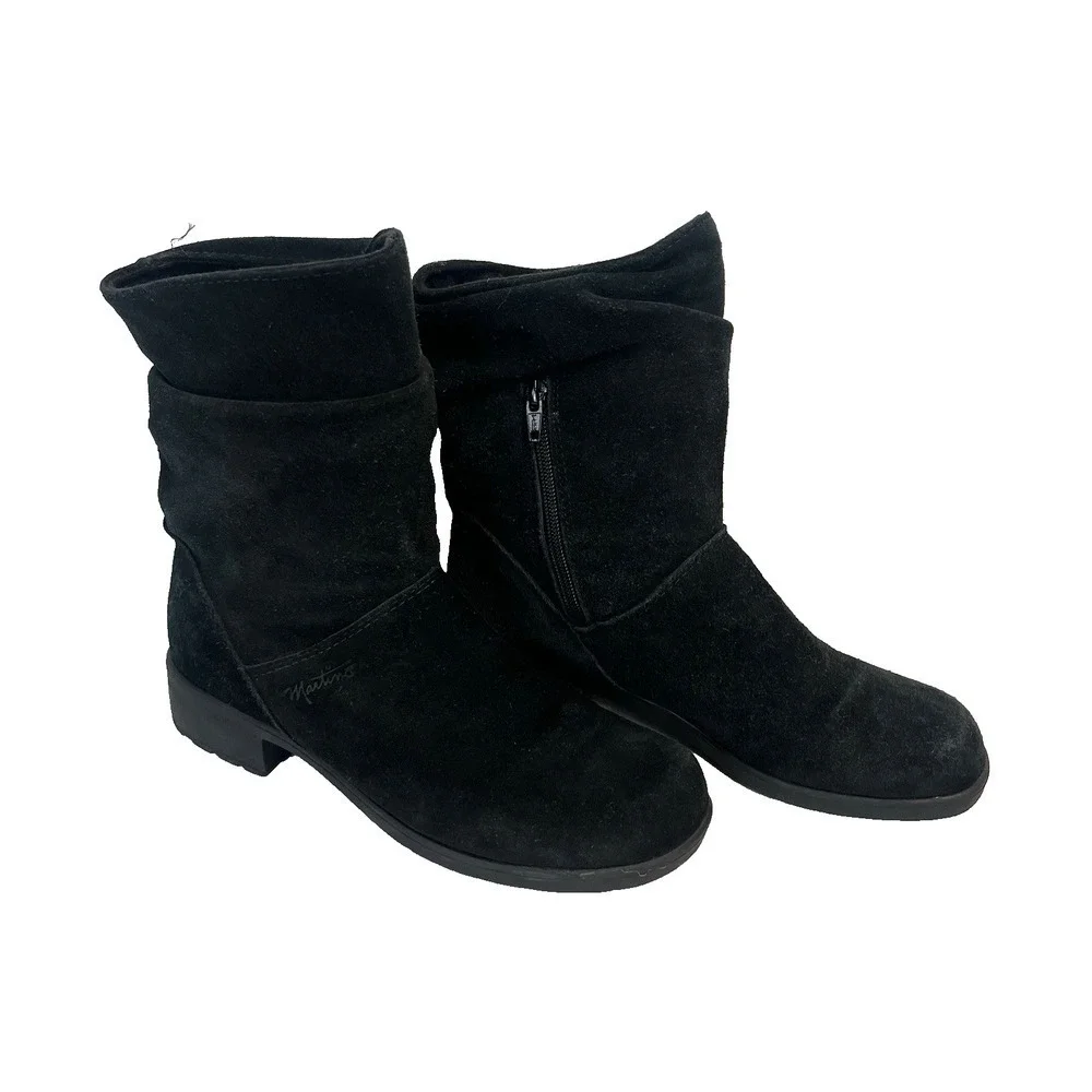 Martino Canadian Suede Leather Slouch Boots Women's 9M Winter Outdoor Ski Lodge